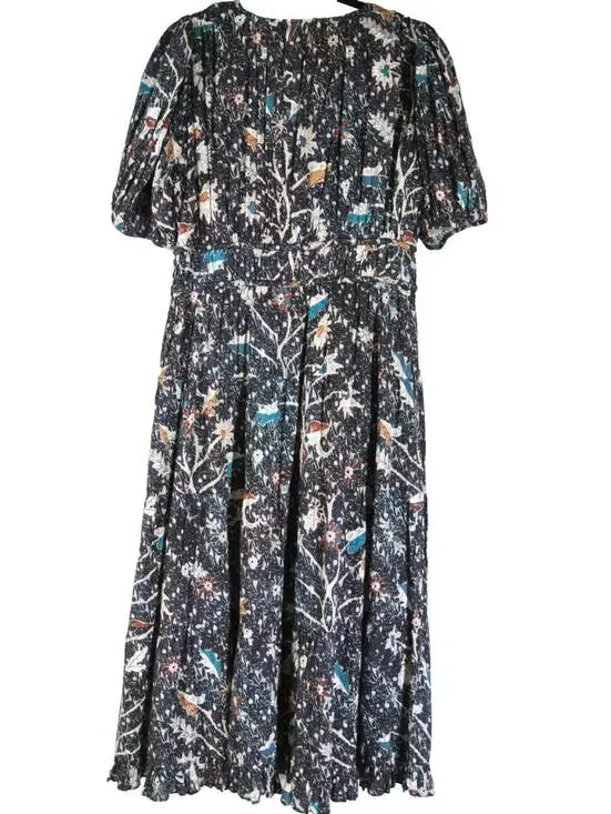 NEW, Ulla Johnson Thelma Printed Cotton-Blend Voile Midi Dress Sz 8 #MD1570 - Picture 6 of 9